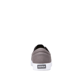 Supra Mens COBALT Grey/white Low Top Shoes | CA-40239